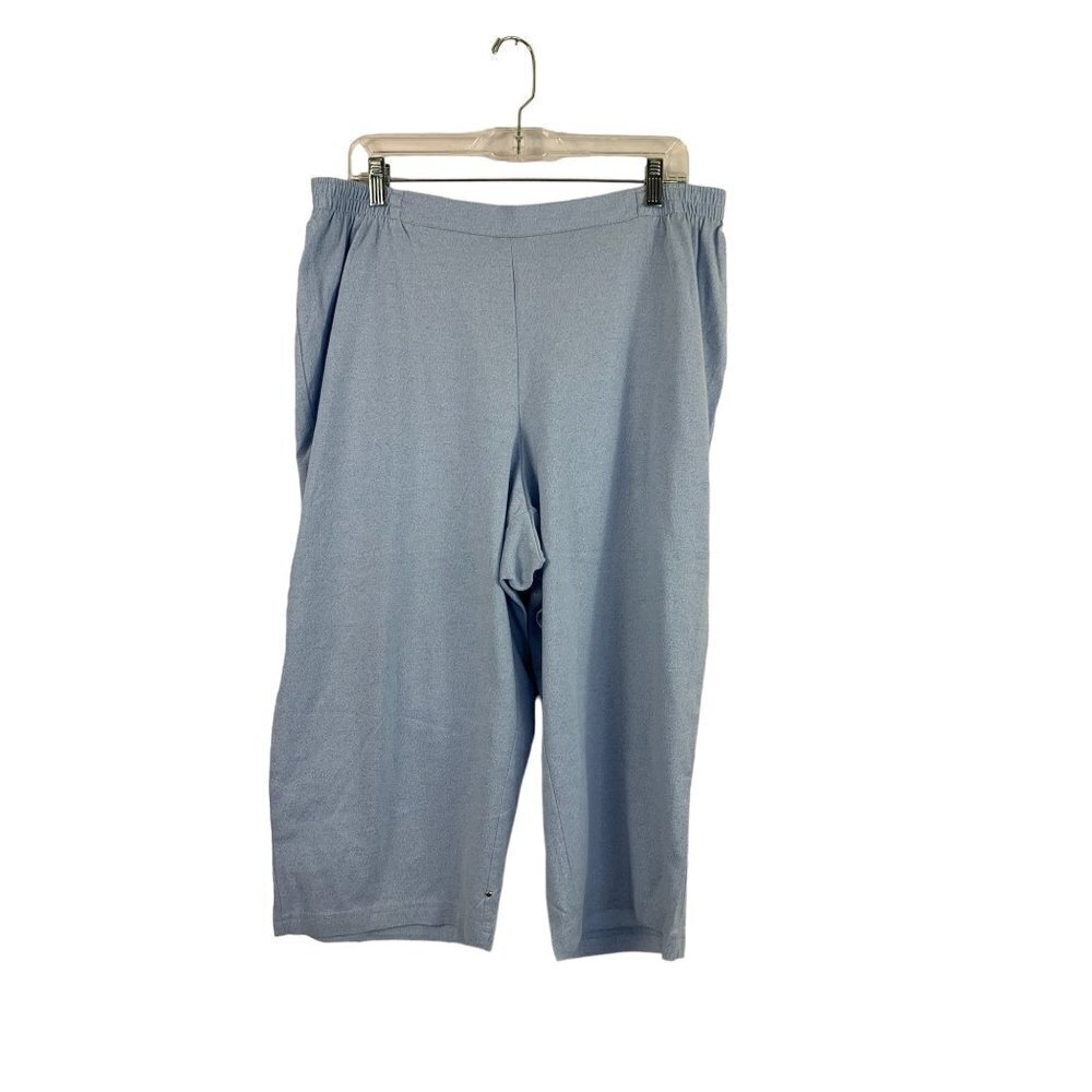 Cathy Daniels Women's Light Blue Capris